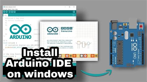 Download and install Arduino IDE .